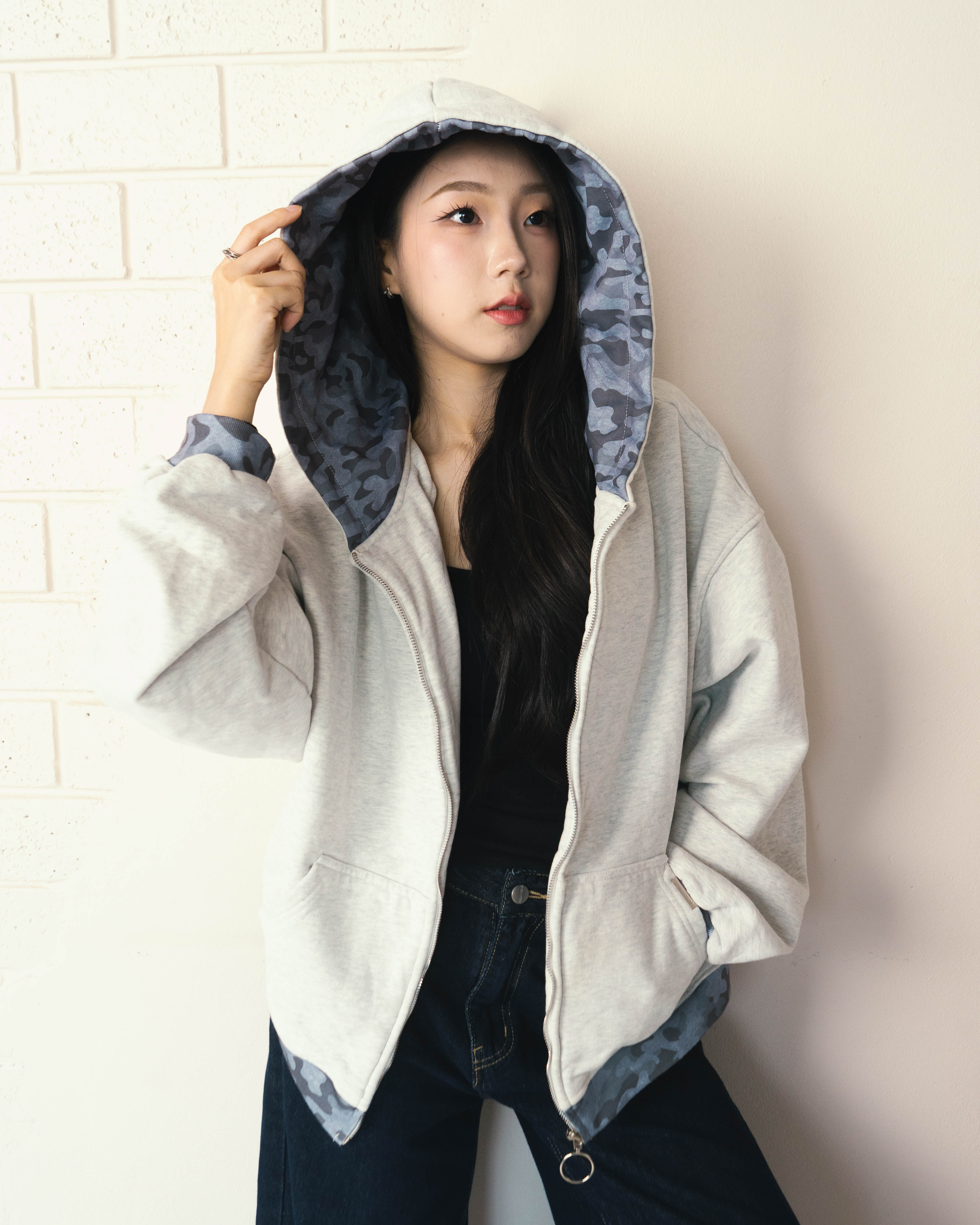 Camo Graphite Zip-up