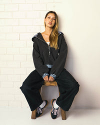Camo Charcoal Zip-up