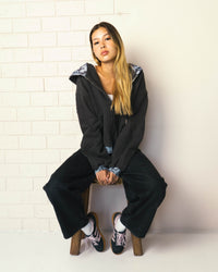 Camo Charcoal Zip-up