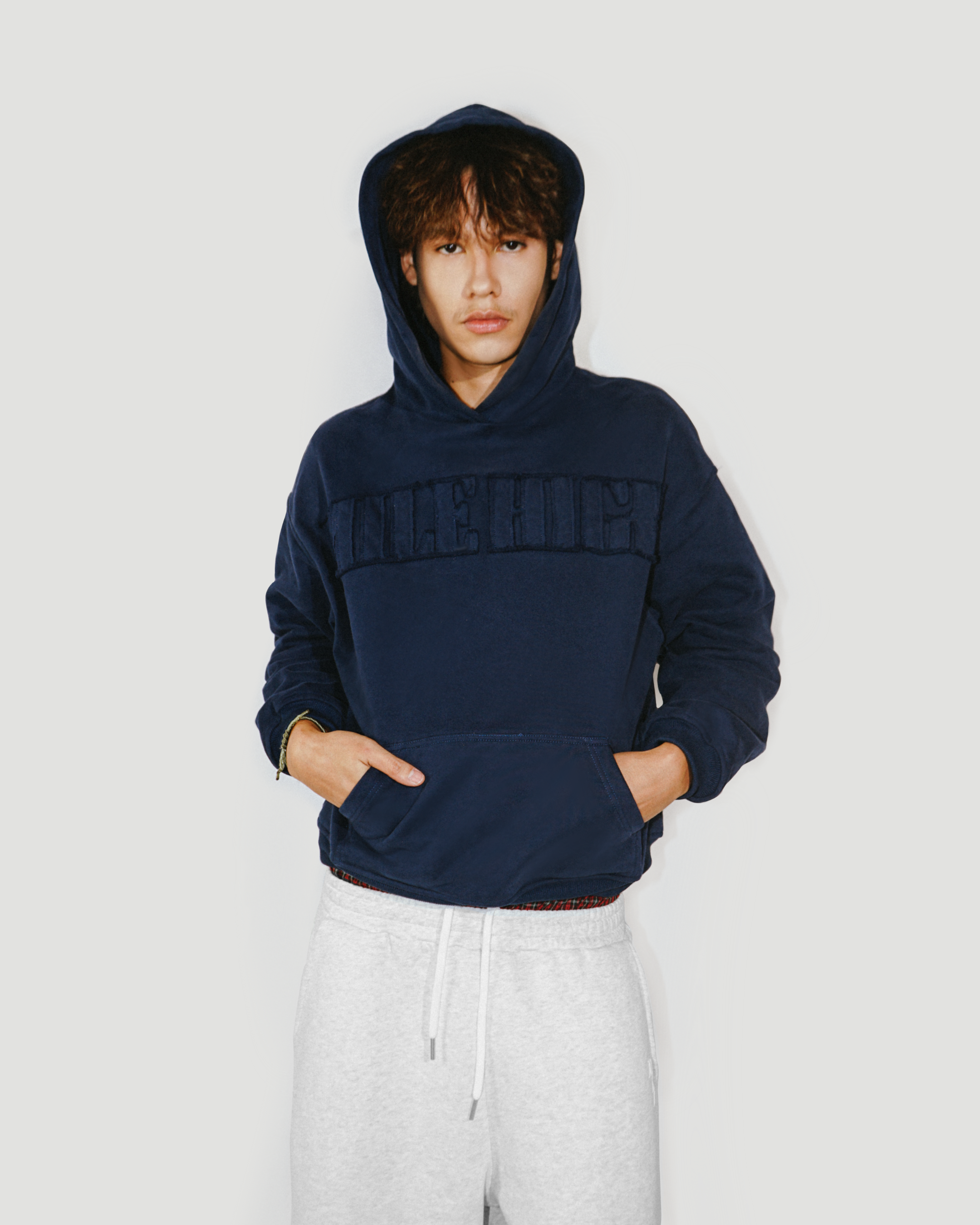 Patched Sapphire Hoodie