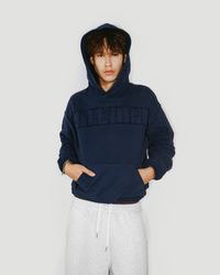 Patched Sapphire Hoodie