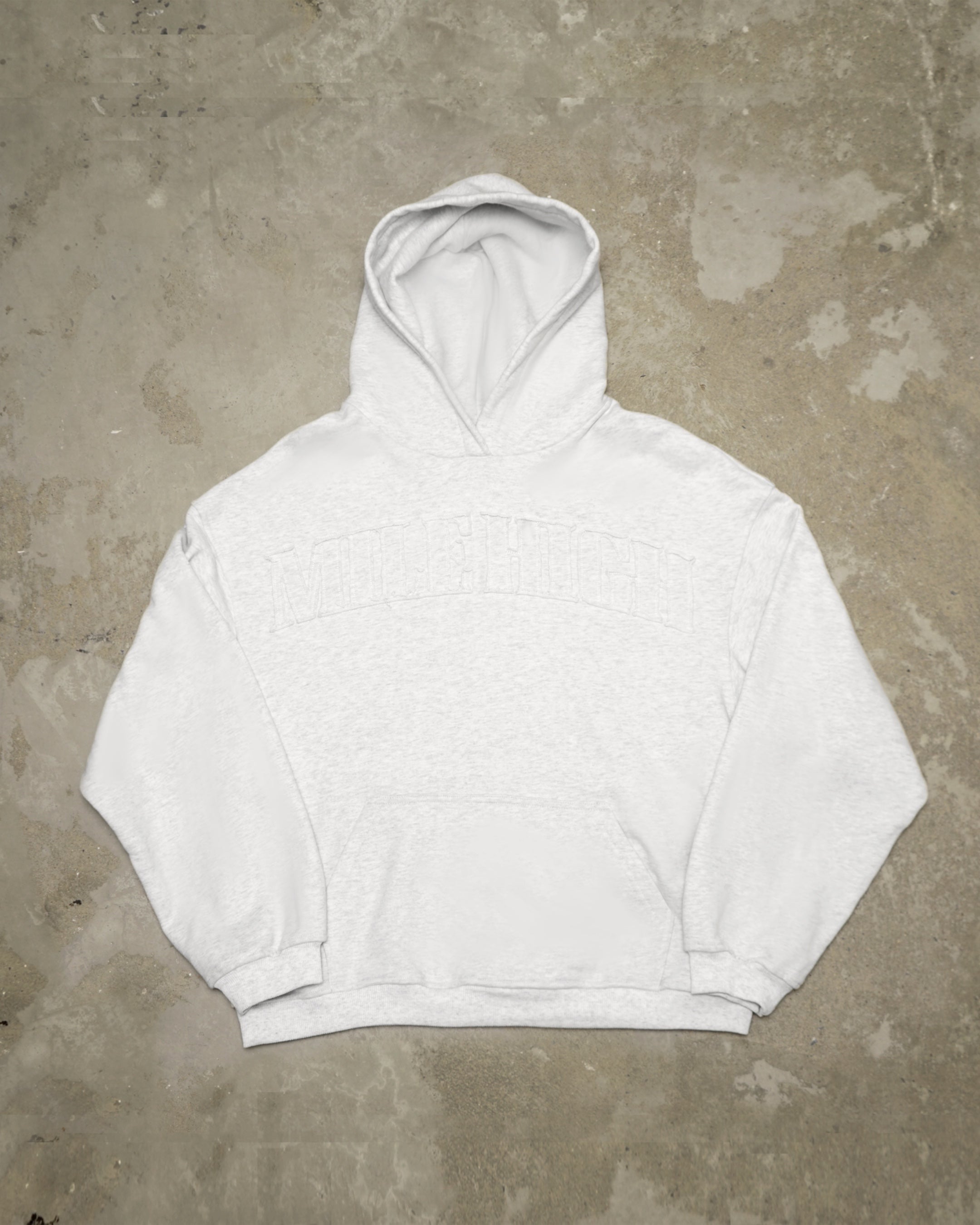 Patched Graphite Hoodie