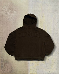 Patched Mocha Hoodie
